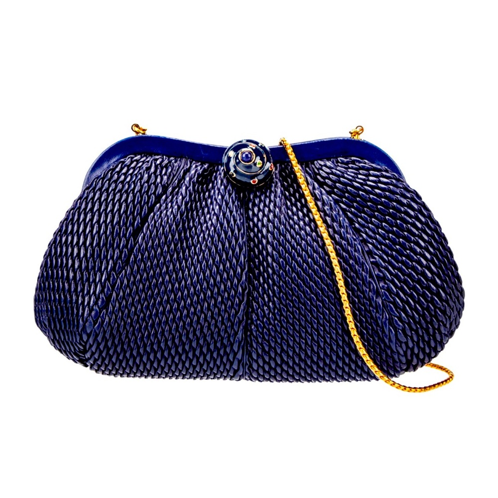 Judith Leiber - Leather Evening bag- 💯 Authentic